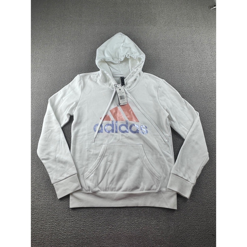 Adidas BOS Two Tone Hd Hoodie Women M‎ White Regular Sportswear Athletic Urban